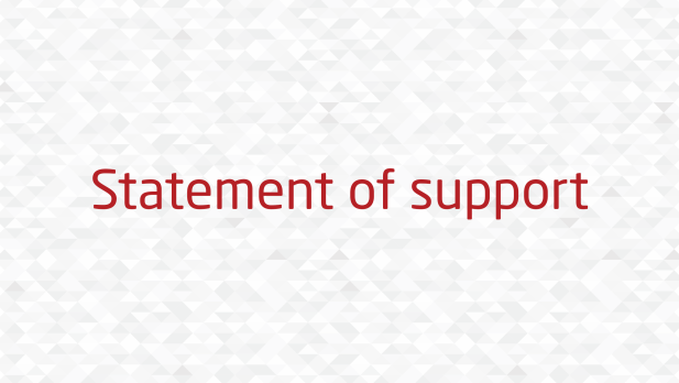 statement of support