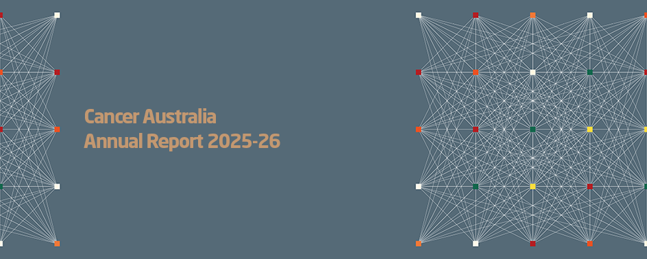 Cancer Australia Annual Report 2025–26 - Cover design graphics